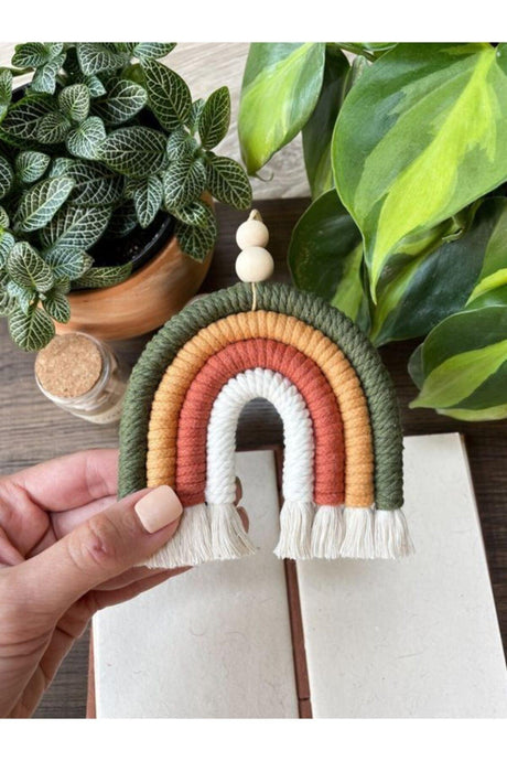 Macrame Decorative Rainbow Wall And Door Ornament Accessory Gift - Swordslife