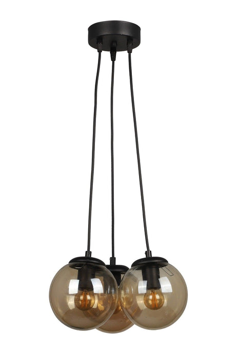 Malta 3rd Chandelier Black Honey Glass - Swordslife