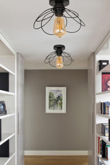 Mango Single Black Ceiling Mount Chandelier - Swordslife