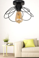 Mango Single Black Ceiling Mount Chandelier - Swordslife