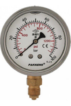 1/2" × 100 mm 100 Bar Mechanical Pressure Gauge – Industrial Manometer