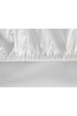 Manon Ranforce Double Fitted Sheet - White - Swordslife