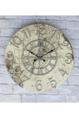 Marble Pattern Gray Color Wall Clock Diameter 80cm - Swordslife