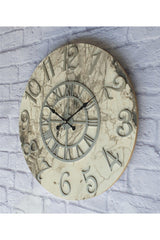 Marble Pattern Gray Color Wall Clock Diameter 80cm - Swordslife