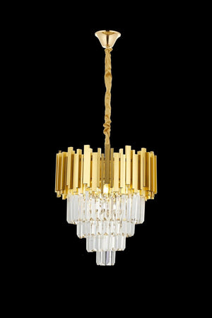 Marcella 40 Yellow Crystal Stone Chandelier - Swordslife