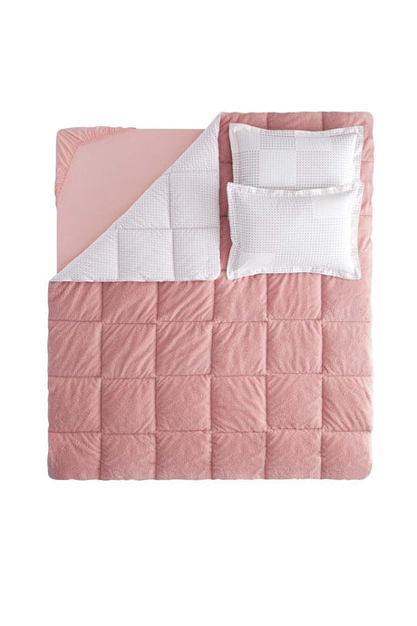 Marcia Triola Single Bedding Set - Pink - Swordslife