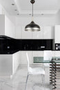 Marco Special Design Modern Sport Decorative Cafe-kitchen Black Inside Silver Pendant Lamp Single Chandelier - Swordslife