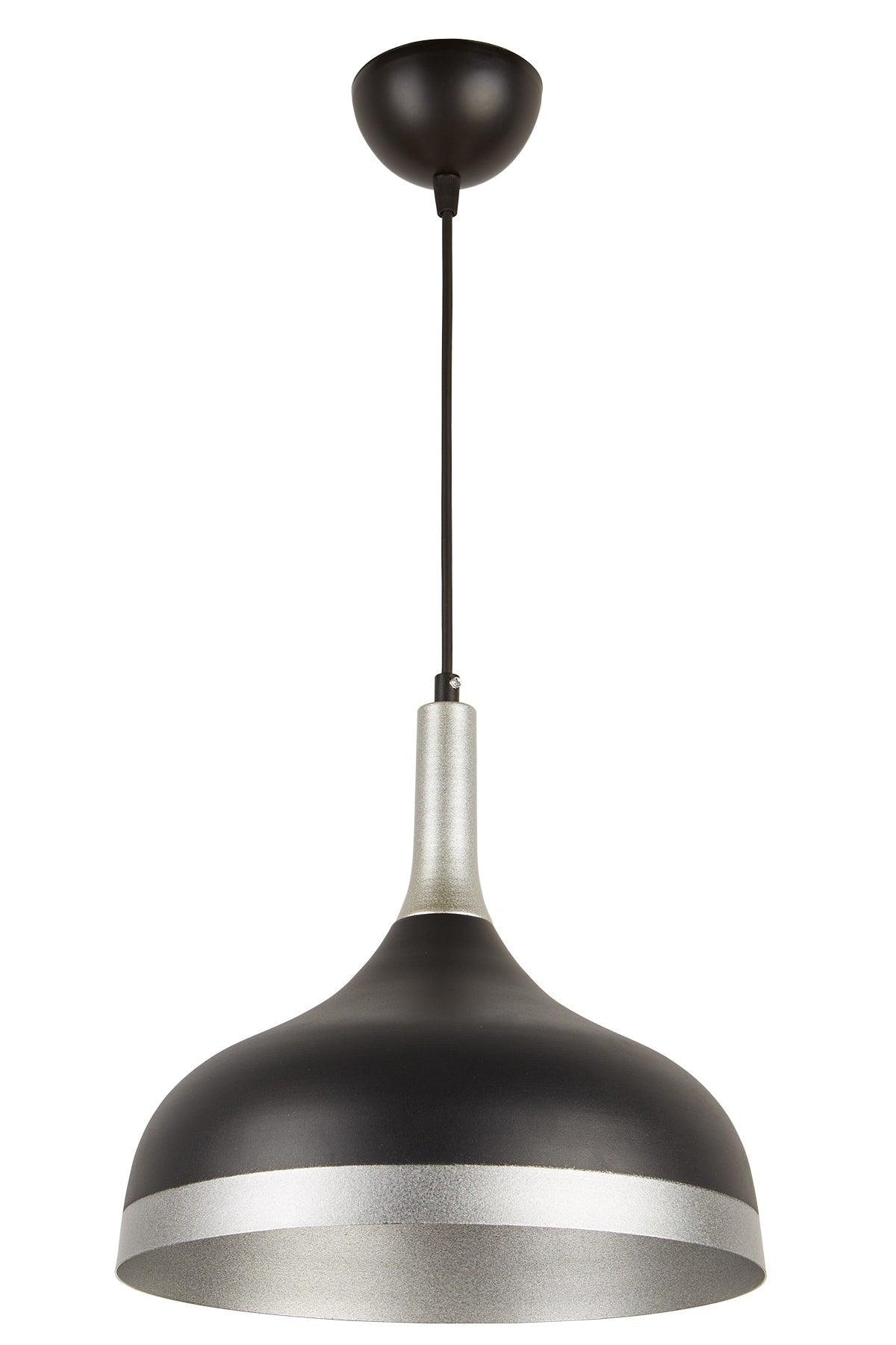 Marco Special Design Modern Sport Decorative Cafe-kitchen Black Inside Silver Pendant Lamp Single Chandelier - Swordslife