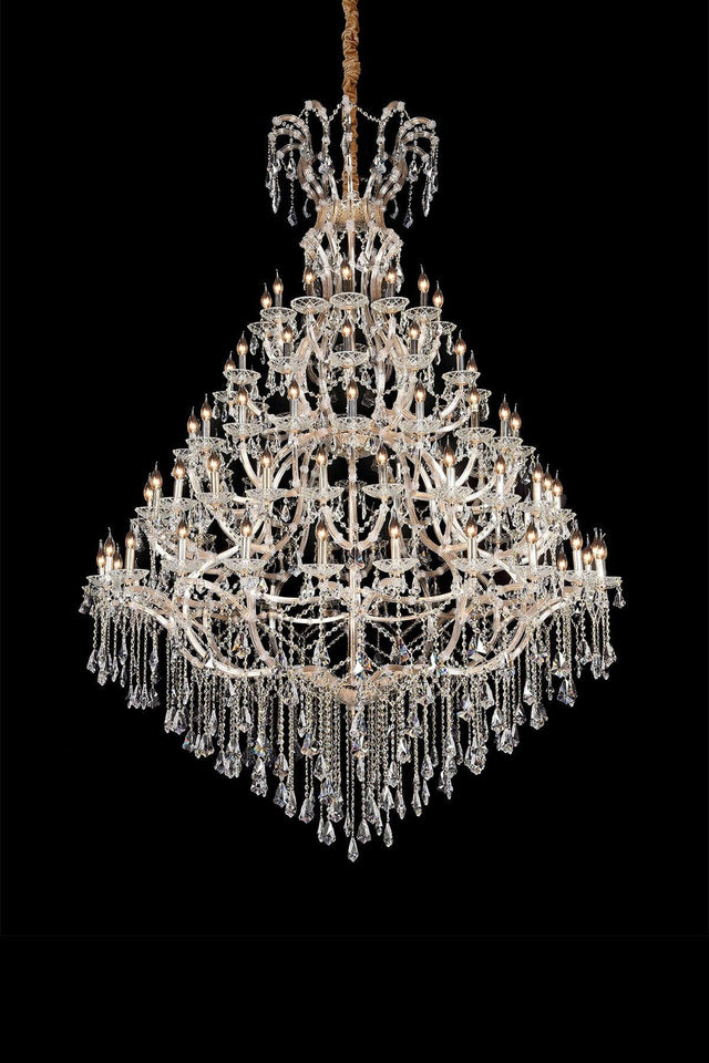 Maria Theresa 98 Gold Large Crystal Stone Chandelier, Glass Chandelier, Armed Chandelier - Swordslife