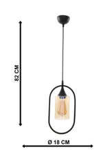 Marim Single Black Pendant Chandelier - Swordslife