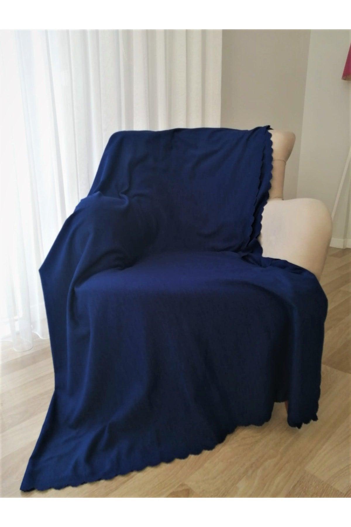 Navy Blue Color Non-Slip Double Sided Sofa Bed
