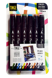 Marker Pen - Set of 12 Mixed Colors - Marker