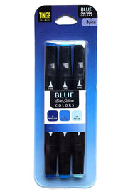 Marker Pen - Set of 3 Blue Blue Colors -
