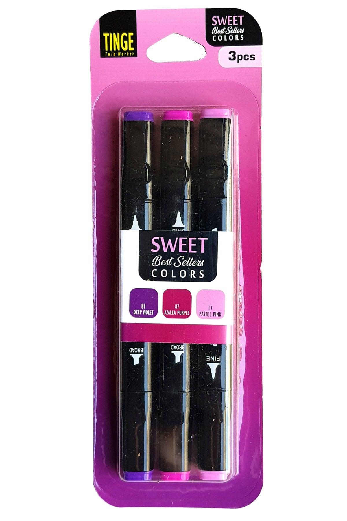 Marker Pen - Set of 3 Sweet Colors - Marker