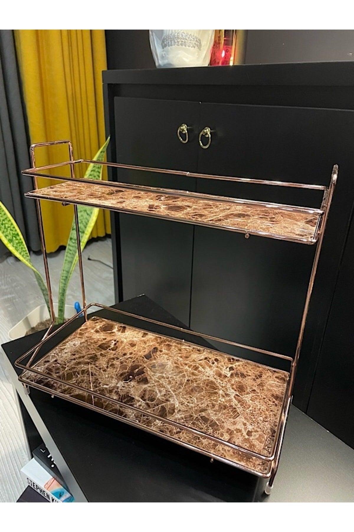 Mars Rose Gold Makeup Stand Organizer And Multi-Purpose Organizer - Swordslife