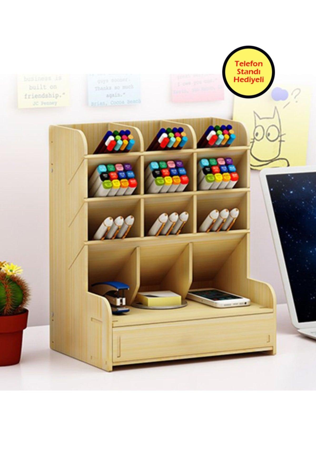 Martı Drawer Pen Holder Organizer (maple)