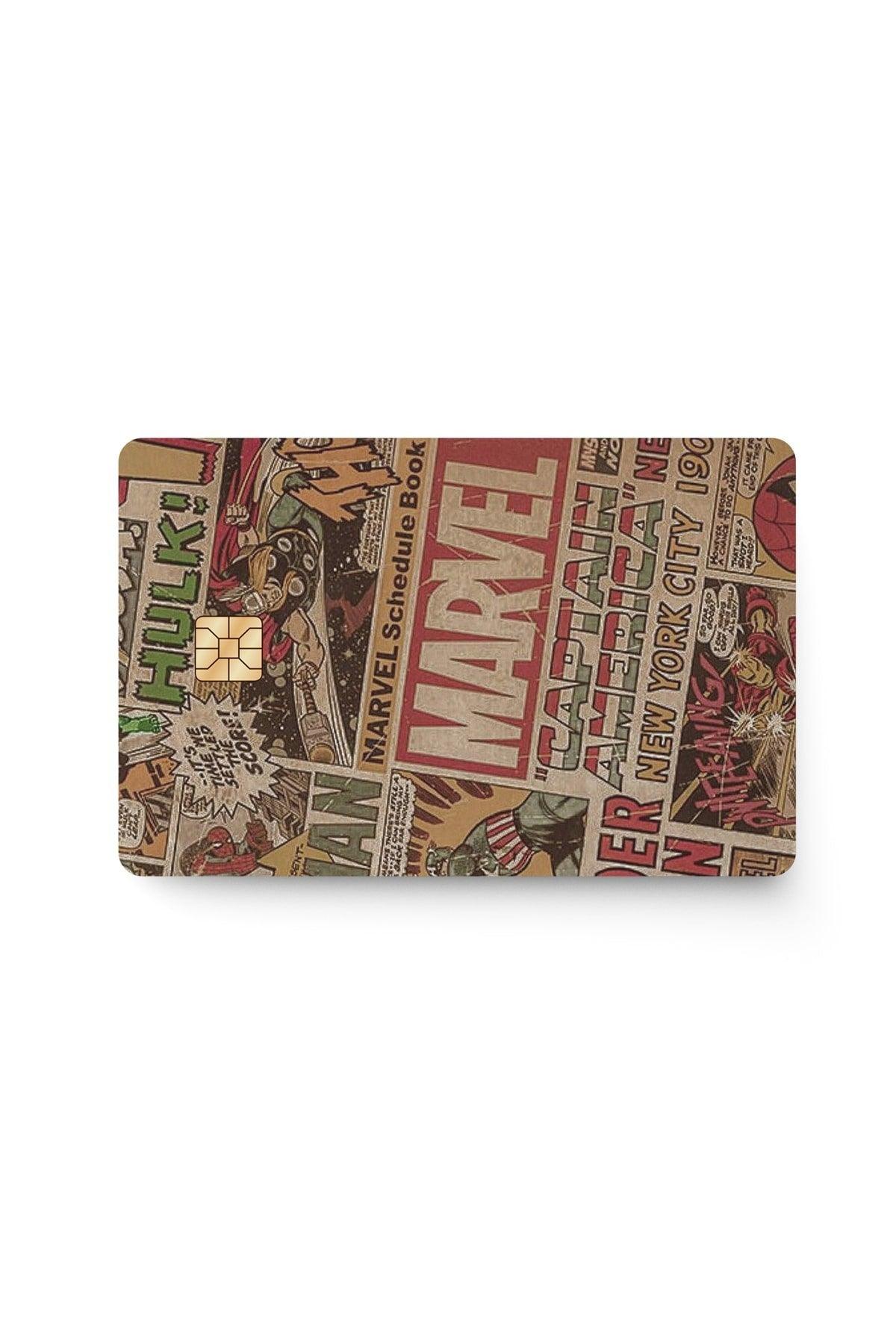 Marvel Credit Debit Card Sticker Chip Place Open