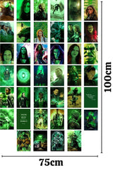 Marvel Wall Poster Collage Set, Green Themed Avengers Poster, 40 Pieces, Adhesive Back, Boxed - Swordslife