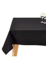 Table Cloth Black Option Announcement Stain Resistant Duck Linen Fabric - Swordslife