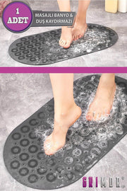 Massage Bath Math Bath & Shower Anti-Slip Gray Color Massage Model - Swordslife