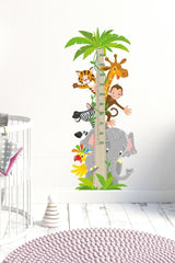 Master Design Cute Animals Themed Height Gauge Wall Sticker Set - Swordslife