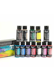 Mastermix Acrylic Paint Set 12 Colors 60 Cc