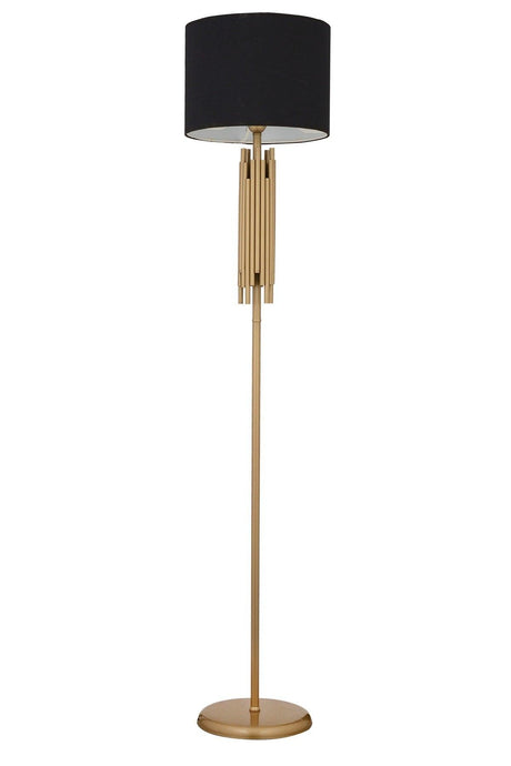 Matisse Black Cap Tumbled Decorative Design Standing Lampshade Lamp Modern Metal Floor Lamp - Swordslife