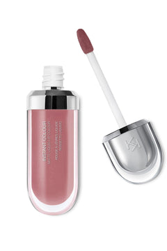 Mauve liquid matte lipstick with long-lasting color