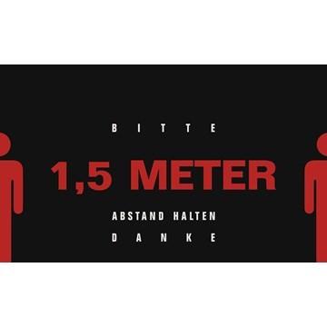 Matten "Abstand halten" - 1500x900 mm - Swordslife