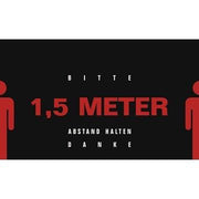 Matten "Abstand halten" - 1500x900 mm - Swordslife