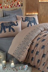 Mature Duvet Cover Set Double Elephant Blue - Swordslife