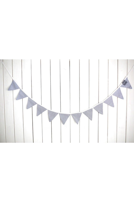 Blue White Striped Fabric Banner Pennant Baby Room Accessory - Swordslife