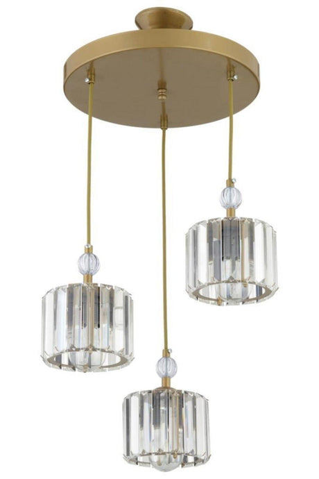 Maya 3 Piece Tumbled Y-10 Stone Chandelier - Swordslife