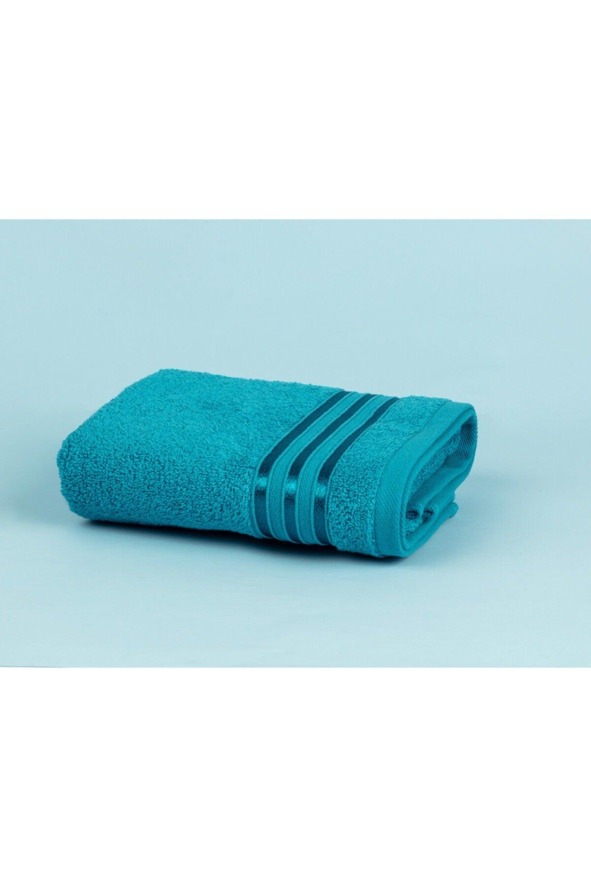 Maynor Border Flush Face Towel - Dark Mint Green - 50x80 Cm - Swordslife