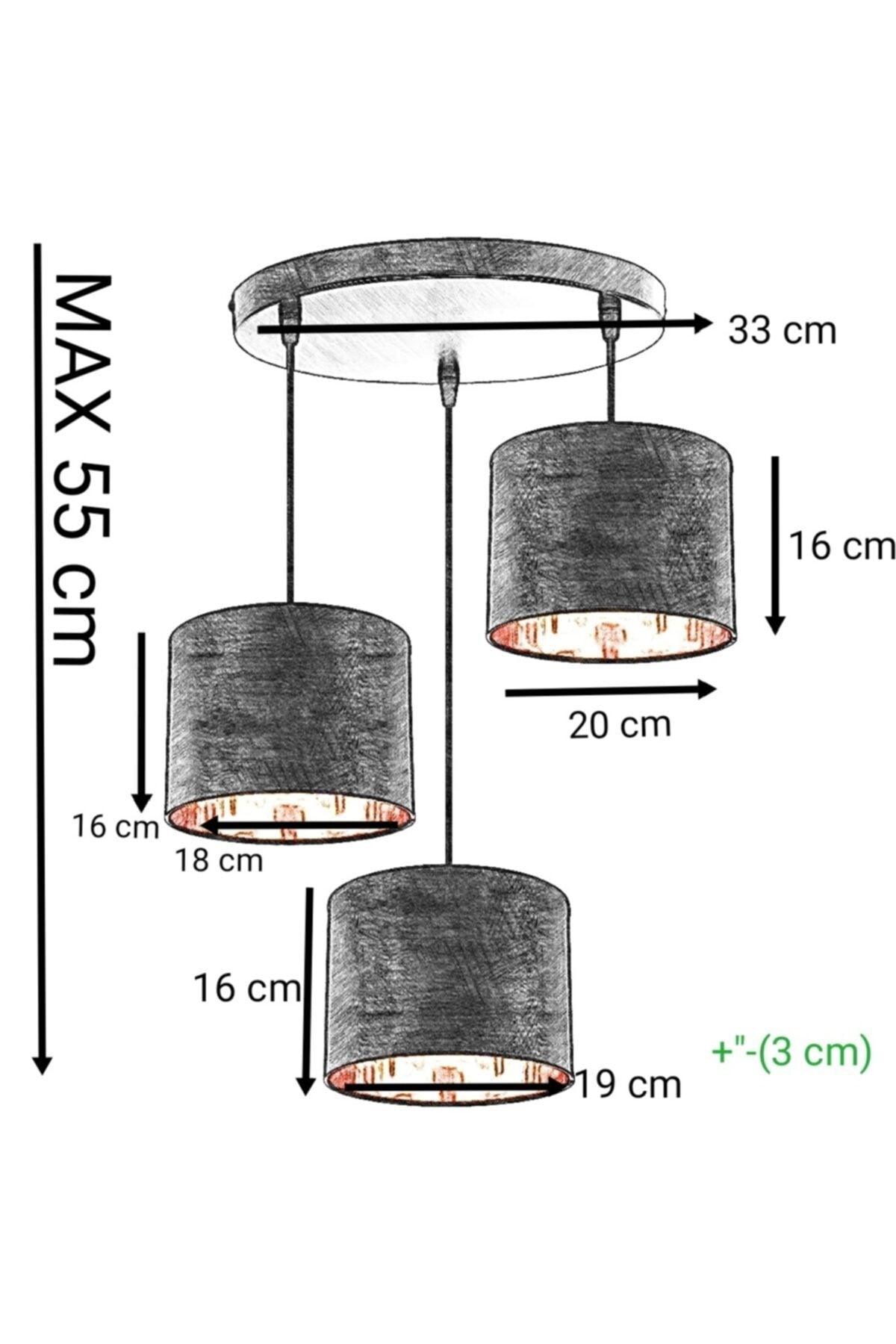 Medium Size Living Room Chandelier 3 Colored Hats - Swordslife