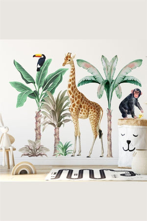 Mega Big Size Tropical Safari Kids Room Sticker - Swordslife