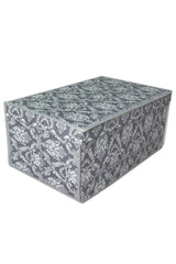 Mega Multi-Purpose Storage Box, box Storage Bag, box, organizer, toy Box Gray Motif Pattern 40x60x30 - Swordslife