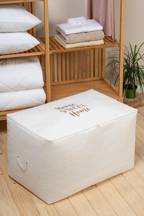 Mega Size White Color Printed Storage Bag 74 x 46 x 46