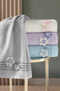 Melodi Hand Embroidered Towel Set 4 50x85 cm - Swordslife