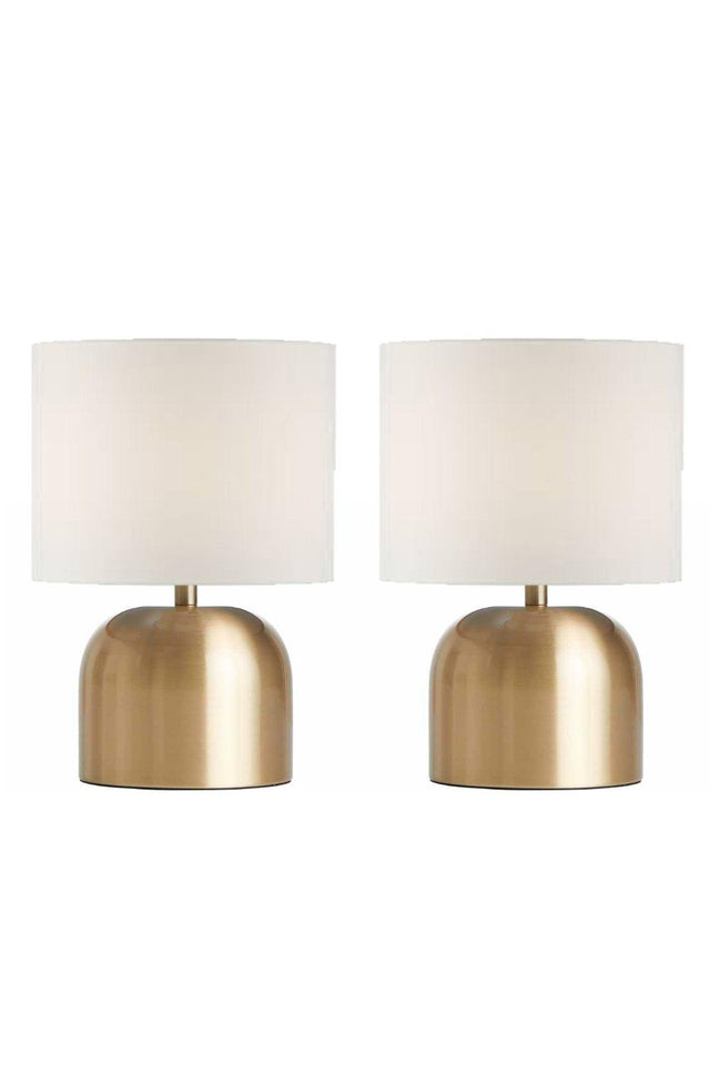 Merry 2 Pieces Modern Metal Leg Fabric Head Table Lamp Lampshade - Swordslife