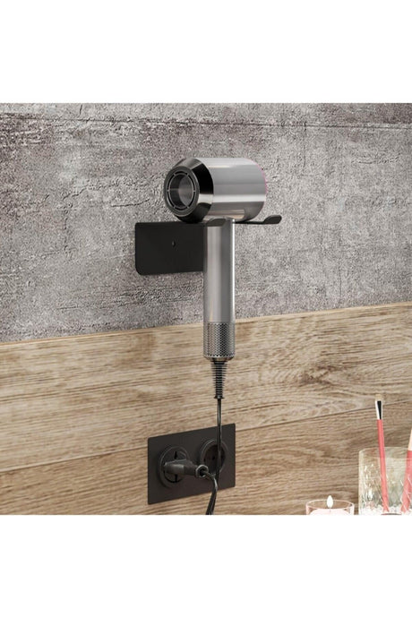 Metal Black Hair Dryer Holder - Swordslife