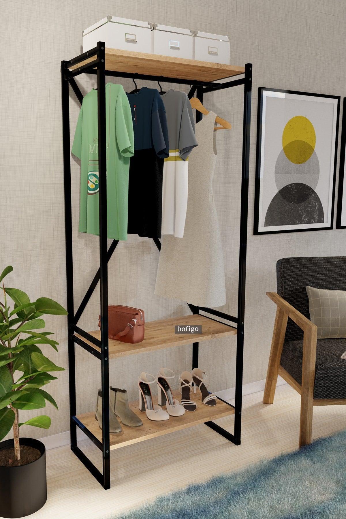 Metal Coat Rack Clothes Rack Cloakroom