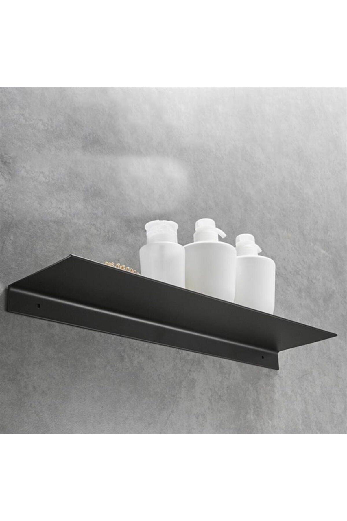 Metal Design Bookshelf Decorative Shelf Wall Shelf Set of 2 Black - Swordslife