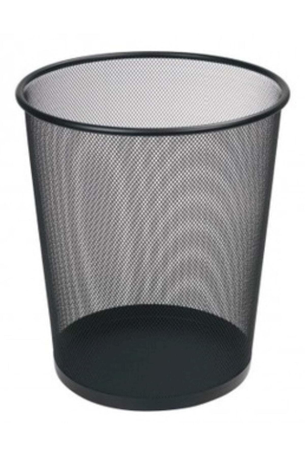 Metal Mesh Wire Dustbin Black Large Size Fx