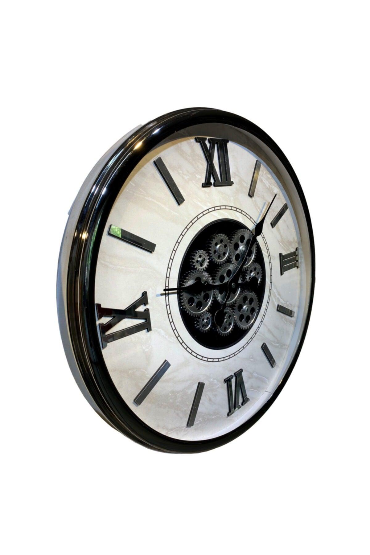 Metal Chrome Plated Glass Active Wheel Wall Clock - Swordslife