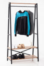 Metal Leg Clothes Rack With Shelf - Swordslife