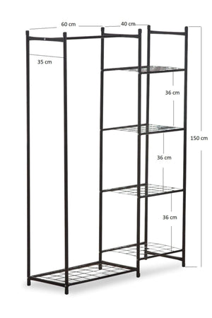 Metal Open Wardrobe Garment Hanger Metal