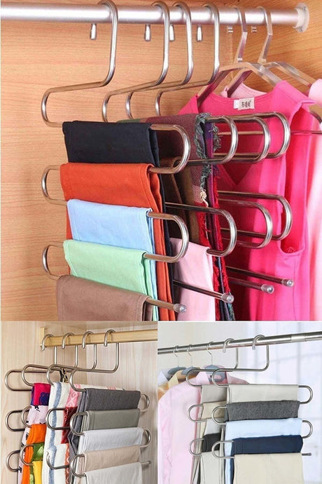 Metal Trousers Scarf Hanger 5 Tiers 1 Piece Hanger - Swordslife