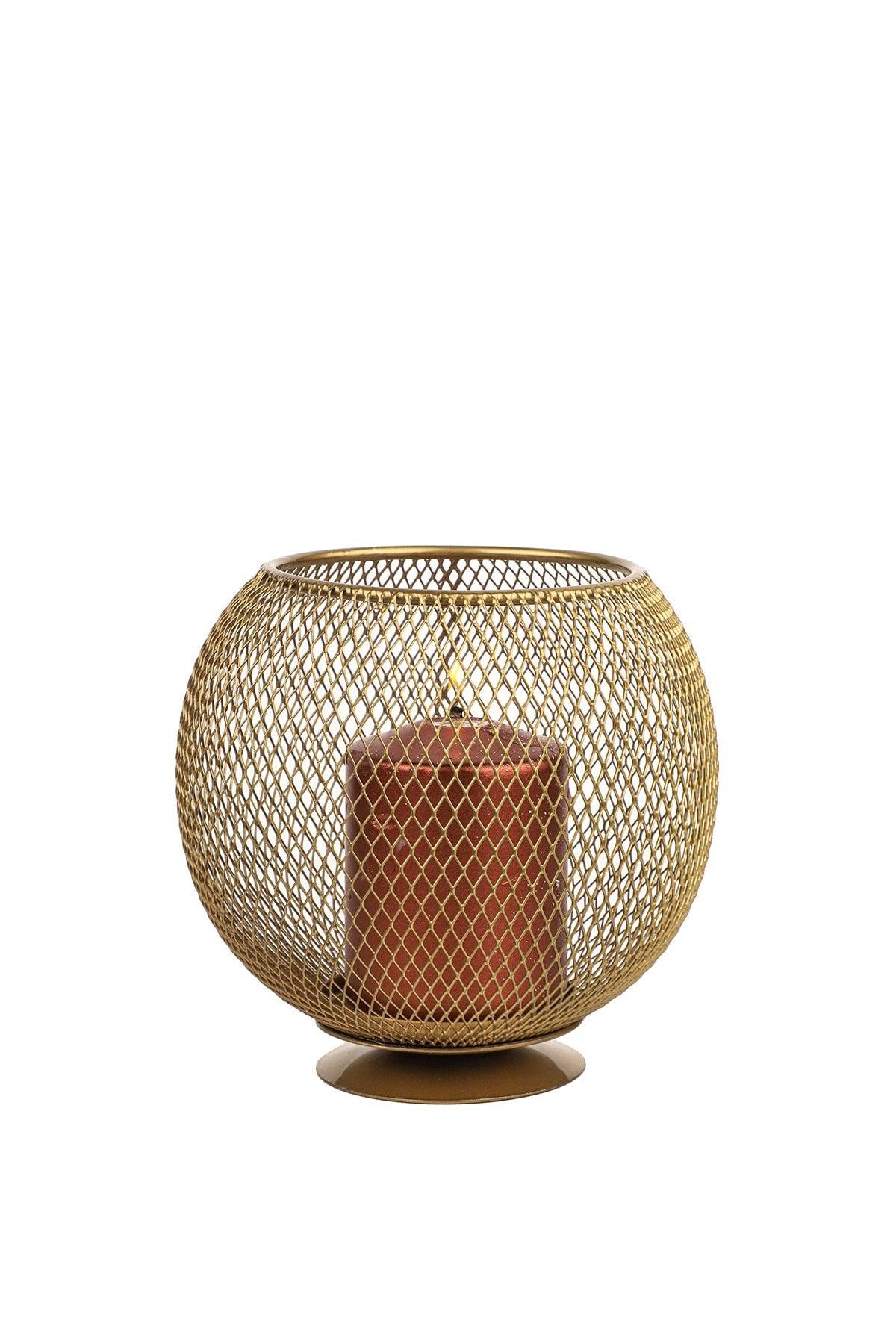 Metal Basket Candle Holder Tumbled - Swordslife