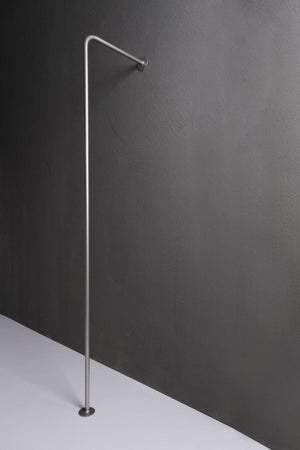Metallic Gray L Type Wall Mounted Garment Hanger Clothes Rack Clothes Hanger - Swordslife